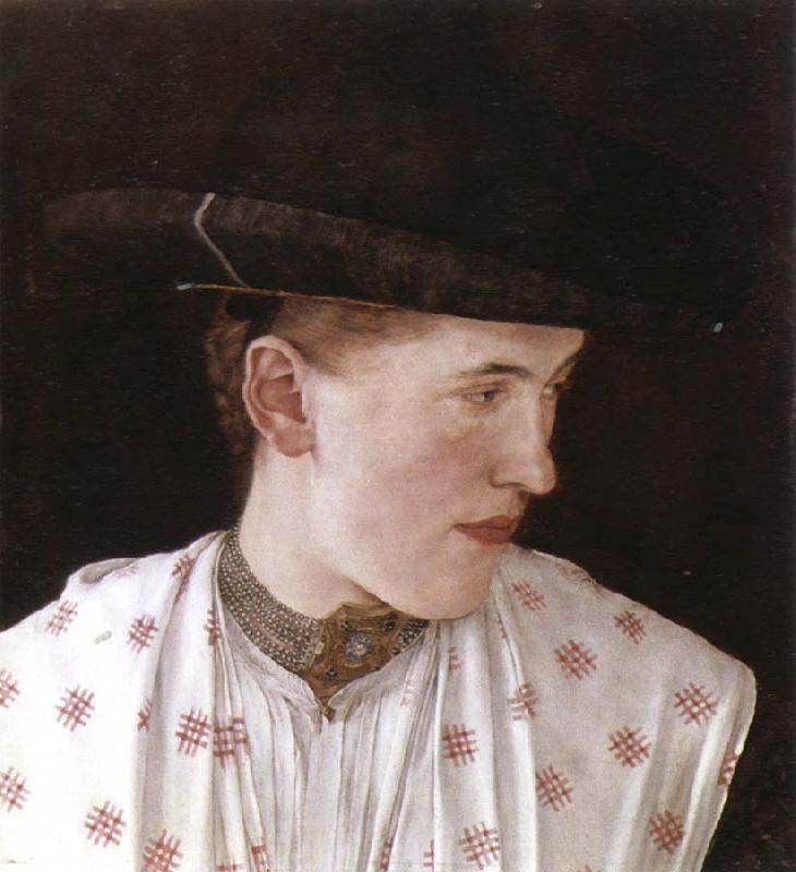  head of a peasant girl